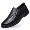 Leather shoes men's 2023 new soft leather soft soles anti-slip casual men's versatile men's leather shoes business formal wear. 
