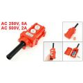 2X Water Proof Hoist Crane Pendant Up Down Station Pushbutton Switch. 