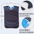 Waterproof oversized adult bag dining elderly bib all cotton drool towel double sided usable. 