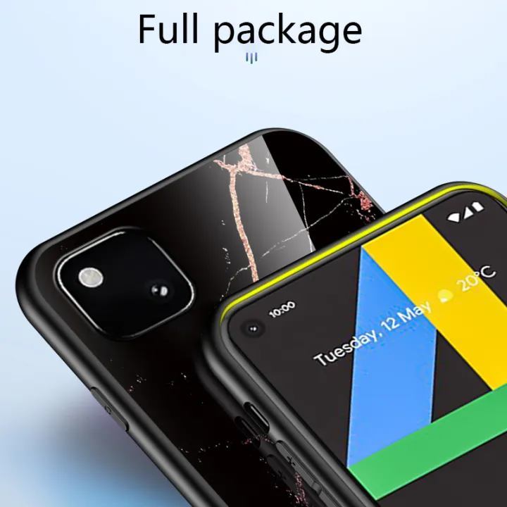 Biruiqu%20For%20Google%20Pixel%204A%20Shockproof%20Fashion%20Marble%20Tempered%20Glass%20Back%20Case%20Cover%20-%20Image%206