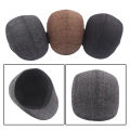 Casual Painter Newsboy Cap Spring Summer Berets Hat For Men Women Herringbone Visor Peaked Cap Solid Color Duckbill Hat Old Men. 