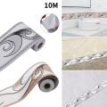 wave line wall border sticker 10m home decoration 10m wall sticker 5cm sticker wallpaper for interior design DIY renovation easy to apply home kitchen bathroom.