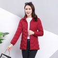 2021 new middle-aged and elderly women's slim-fit cotton-padded jacket for mothers oversized coat. 