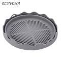Silicone Fryer Liner 2pcs Silicone Fryer Liner Round Foldable Food Grade Bpa Free Heat Resistant Dishwasher Safe Reusable Oven Baking Tray Basket Bowl Kitchen Supplies Non-stick Fryer Liner. 