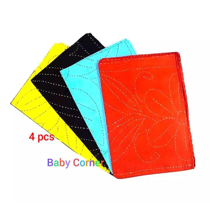 Combo Pack of 4 Pcs Baby Katha (Multicolor)22 X 33 inch