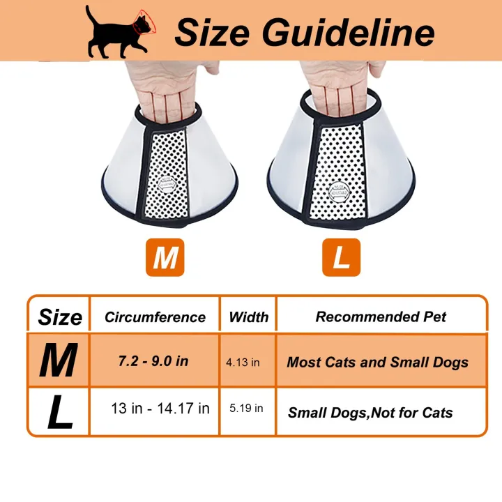 Vivifying%20Cat%20Cone,%20Adjustable%20Recovery%20Pet%20Cone,%20Lightweight%20Plastic%20Elizabethan%20Collar%20for%20Cats,%20Mini%20Dogs%20and%20Rabbits%20-%20Image%203