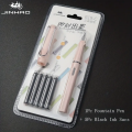 Jinhao 619 Fountain Pen Set with Black Ink - Medium Nib, Snap Cap Closure for School & Office Writing Supplies - Ideal Graduation Gift, Pen Set, Replaceable Ink. 