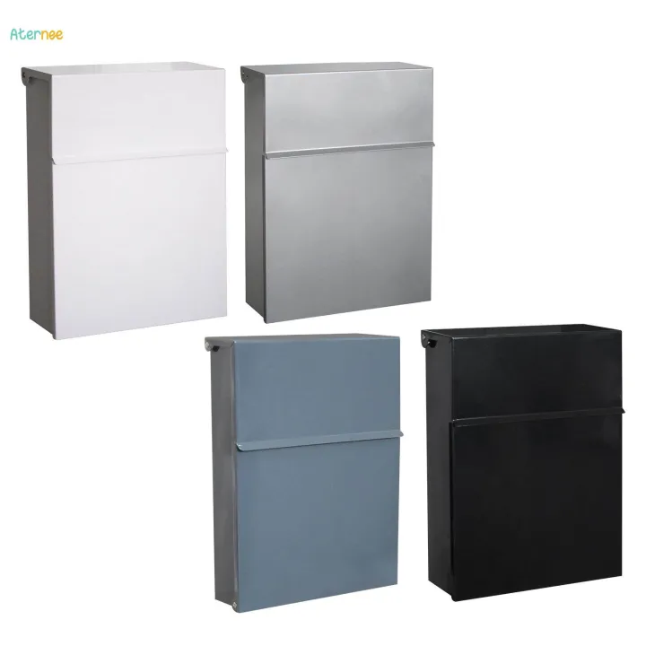 Wall Mount Mailbox Mail Box Metal Postbox Lockable Letterbox Drop Box ...