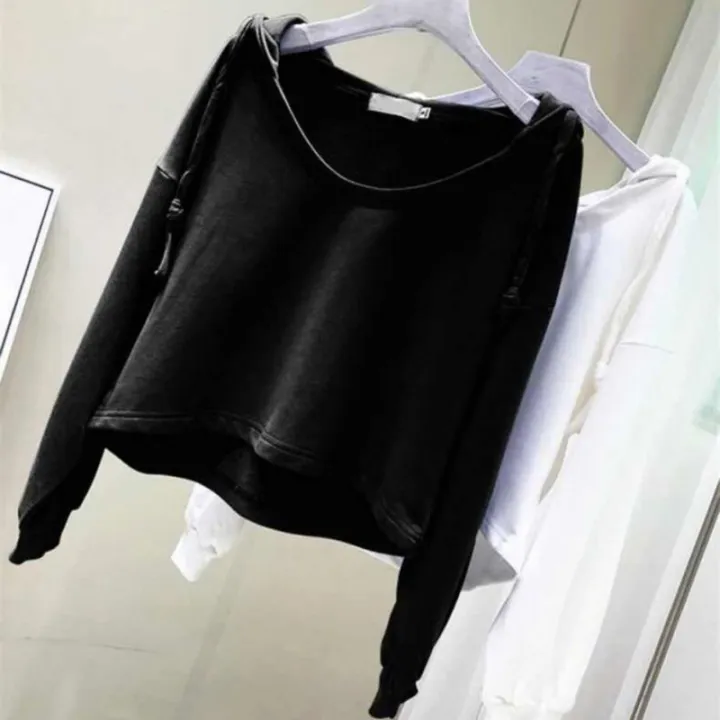 Plus%20size%20shoulders%20irregular%20long%20sleeve%20T-shirt%20women's%20autumn%20slim%20casual%20hooded%20sweatshirt%20versatile%20trend%20lazy%20style%20-%20Image%206