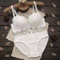 Khapsu Premium Quality Women's Lace pushup wired Bra Panty Set. 