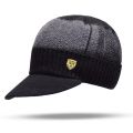 Men Winter Knitted Hat Outdoor Cycling Ear Protection Warmth Peaked Cap Casual Fashion Sunhat Bomber Hats 56-61CM. 