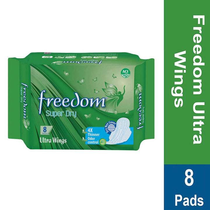 Freedom Sanitary Napkin Ultra Wings - 8 Pads