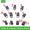 Multiple styles USB OTG Mini USB Micro 5pin Adapter Converter USB Male to Female Micro USB Adapter Gadgets. 
