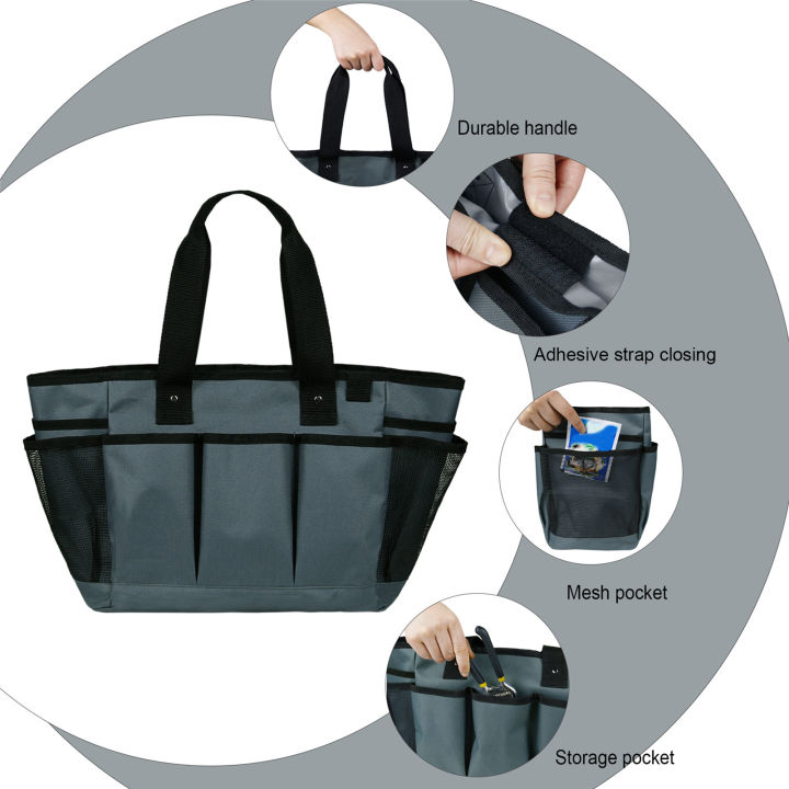 KOGEEK%20Garden%20Tool%20Bag%20Garden%20Tote%20Storage%20Bag%20with%2011%20Pockets%20Waterproof%20Oxford%20Cloth%20Gardening%20Storage%20Organizer%20Tote%20Bag%20Tool%20Kit%20Holder%20Pouch%20-%20Image%203