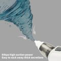 Baby Nasal Aspirator, Rechargeable Nasal Absorber, Electric Baby Nasal Cleaner, 1 Clip with 2 Size Nozzles, 1 Clip for Newborns and Toddlers, Adjustable 6 Levels. 