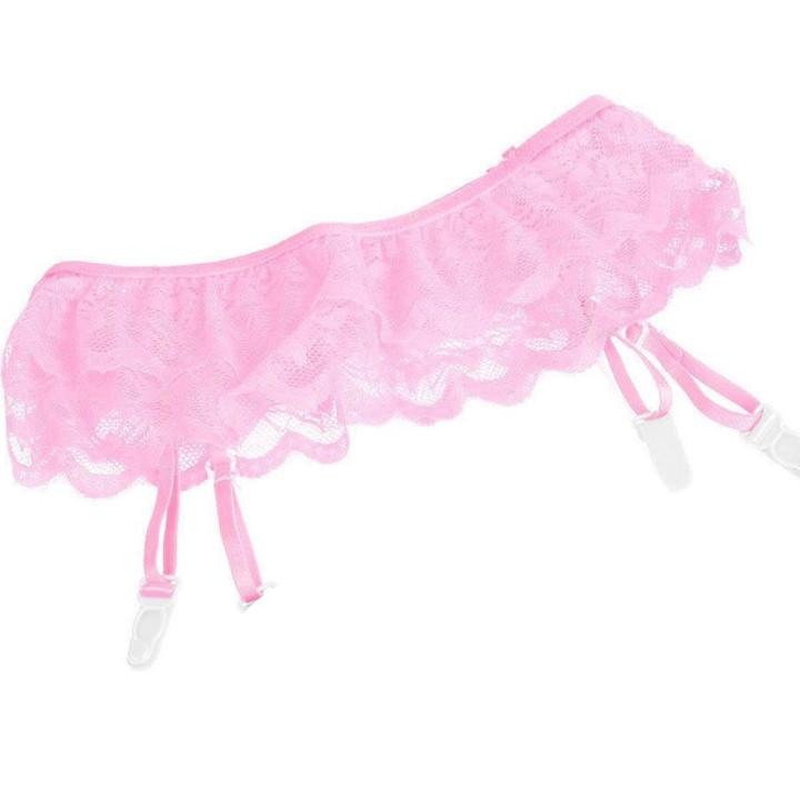 floral garter belt Women Dress Lingerie Plus Size Bandage Garter Stocking Suspenders Garter  Belt Lace Mesh Female Hot Skirt Underwear Lingeries Buy cheaply on Joom main image 1