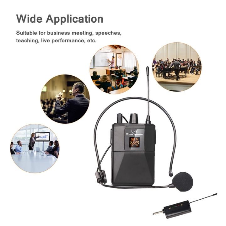 UHF%20Wireless%20Headset%20Microphone%20with%20Transmitter%20Receiver%20LED%20Digital%20Display%20Bodypack%20Transmitter%20for%20Teaching%20Live%20Performance%20-%20Image%206