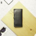 Urbaland Pure leather Harro Long Wallet for men Black.