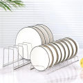Stainless Steel Kitchen Organizer Dish Rack Household Kitchen Drainage Rack Cooking Dish Pan Cover Stand Kitchen Accessories. 