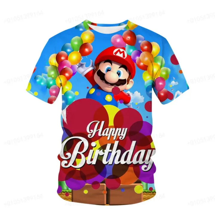 Super%20Mario%20Costume%20Boys'%20T-shirt%20Summer%20T-shirt%20Mario%20Brothers%20Fantasy%20Super%20Mario%20Boys'%20Cosplay%20T-shirt%20Fashion%20Sports%20Top%20-%20Image%204