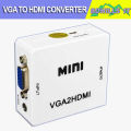 VGA to HDMI supports 1080P HD VGA2HDMI VGA TO HDMI converter- Compact Mini VGA to HDMI 1080P HD Video Converter Adapter With 3.5mm Audio Jack. 