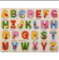 Montessori Wooden Alphabets Puzzle Picture Board With Knobs Alphabets Toys for kids. 