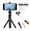 XT-02 Flexible 2 in 1 Bluetooth Selfie Stick Horizontal and Vertical Shooting Mobile Phone Tripod Remote Control Selfie Stand. 