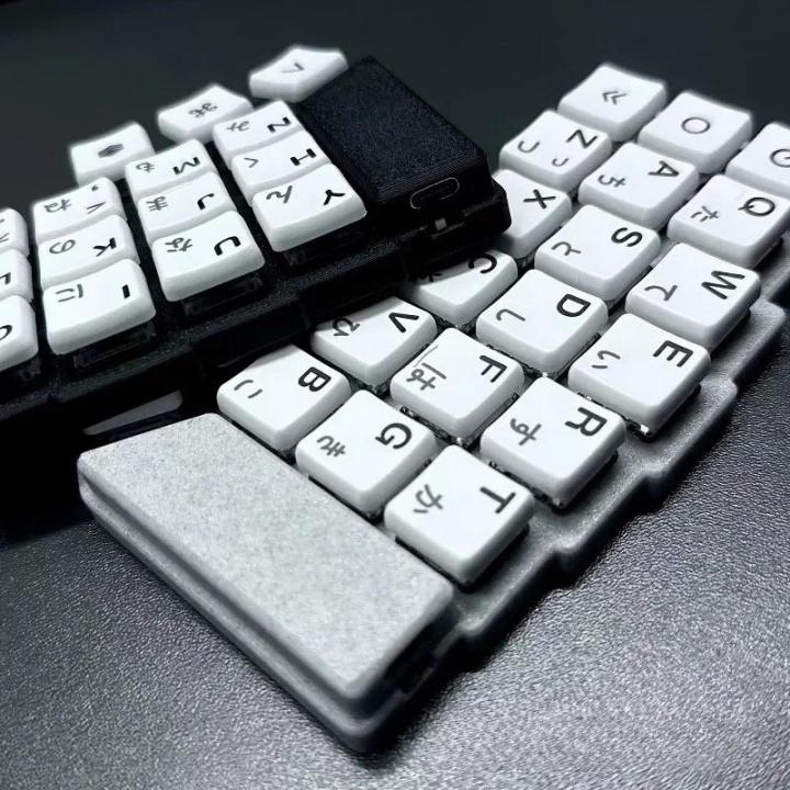 Corne%203x6%20Low%20Profile%20Split%20Keyboards%20Ergonomic%20Custom%20Zmk%20Bluetooth%20Nice%20View%20Screen%20Choc%20V1%20Wireless%20Split%20Mechanical%20Keyboard%20-%20Image%203