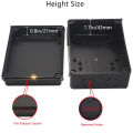 Electrical Box, Outdoor Waterproof Box IP65 Junction Box Black. 