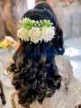 Artificial Flower Bridal / Non-Bridal Khopa for Women. 