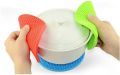Round Silicone Non-Slip Heat Resistant Mat Coaster Cushion Placemat Pot Holder 18cm (1pair).