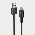 Anker 322 PowerLine USB-A to USB-C Braided Nylon Cable 3ft/0.9m USB 2.0 Fast Charging for USB-C Phones, Tablets and more (A81H5). 