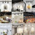 Led Track Light Set GU10 Replaceable Bulb Led Track Lamp 110-265V Spotlight for Kitchen Store Home Decor Indoor Lighting Fixture Ceiling lamp.
