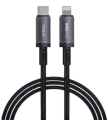 WiWU 1M Aluminum alloy Nylon braided TITAN LINK Series Charging Cable with 30W USB-C to Lightining #Wi-C056. 