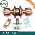 Premium Quality Round Lock Rose Gold Color New Model Round Lock Universal Wooden Door Lock. 