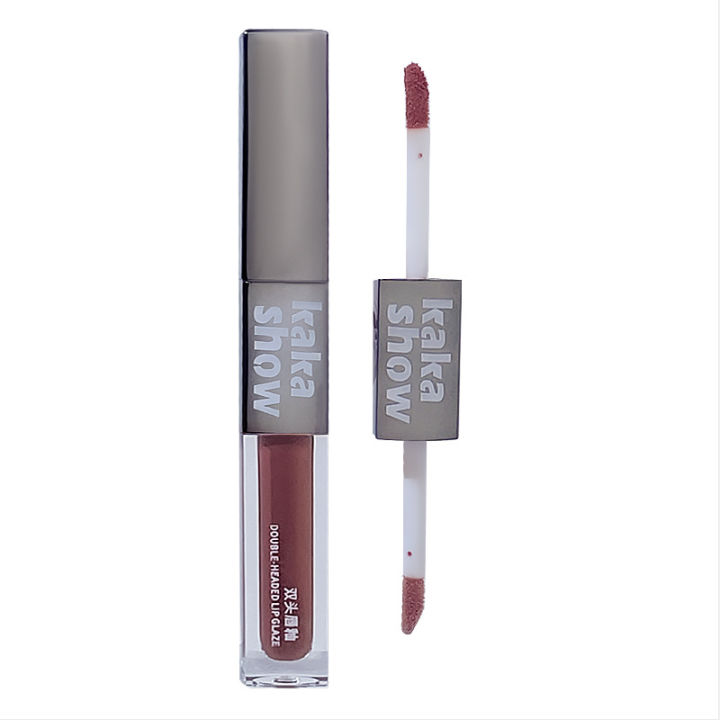 kakashow%20double%20head%20lip%20gloss%20velvet%20matte%20water%20glow%20mirror%20pouty%20lip%20white%20color%20student%20party%20cheap%20lipstick%20-%20Image%205