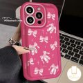 Cartoon Cute Ballet Shoe Cute Pink Bowknot Case Compatible for IPhone 16 7Plus XR 11 13 15 14 12 Pro Max X XS Max 16 15 8 7 6 6s Plus SE 2020 Angel Eyes Trendy Brand Soft Cover. 