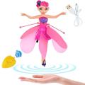 Premium Frozen Elsa Flying Dolls with Light and Music Brinquedos Kids Angel Flying Infrared Doll Toy. 