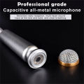 Handheld Mini Microphone Portable 3.5mm Condenser Stereo Studio Mic KTV Karaoke Audio Microphone For Cell Phone Laptop Desktop. 