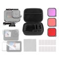 Andoer Sport Camera Waterproof Case 35M Protective Underwater Housing Shell with Storage Case-black. 