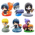 AlineYLingg Hot Naruto Shippuden Anime figure Model Sasuke kakashi Gaara Action Figurine PVC Statue Collectible Toy Doll children gifts. 