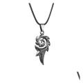 Black Rope Chain Stainless Steel Men Flame Dragon Pendant Necklace For Men.