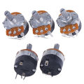 5PCS Switch Carbon Potentiometer B500K WH138-4 Ohm Single Linear With Switch. 