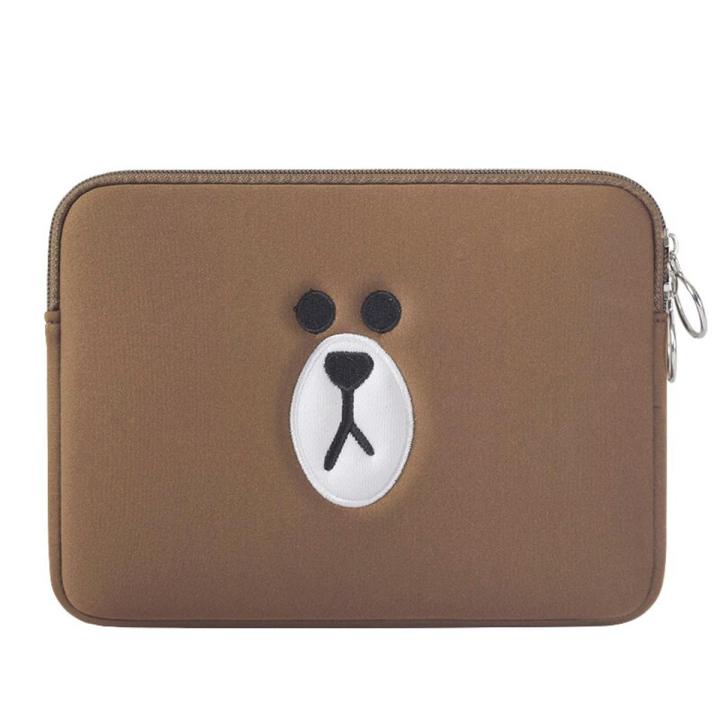 【The road to happiness Store】Cute Laptop Case 11 13 15.6 For Macbook Air 11 13 15 HP Dell Laptop Bag Tablet Case Computer Sleeve Pocket