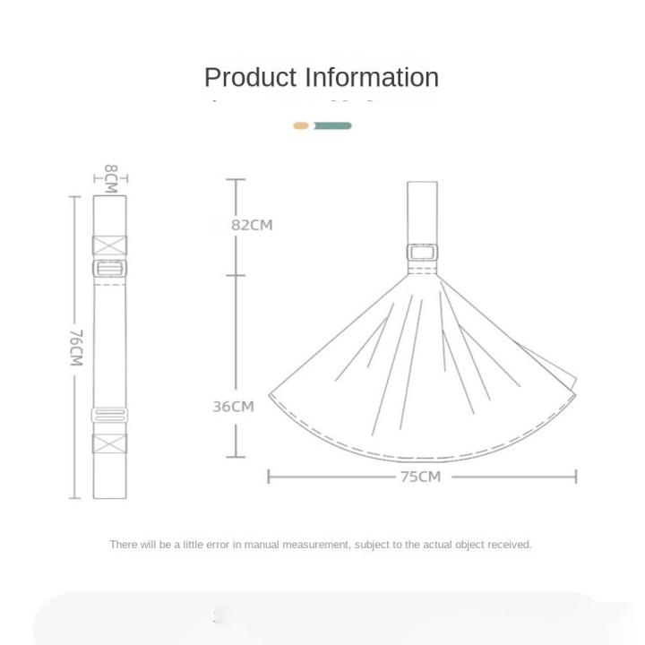 Easy%20Storage%20Fabric%20Adjustable%20Baby%20Sling%20Wrap%20Support%20Cloth%20Dual%20Use%20Baby%20Carrier%20Soft%20Wrap%20Baby%20Wrap%20Suspenders%20Baby%20-%20Image%202