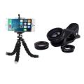 Mini Octopus Flexible Tripod Holder Mount Stand-Black for Mobile Phone Camera. 