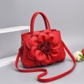 Gykaeo Luxury Handbags Women Bags Designer PU Leather Floral Tote Bag Ladies Casual Flower Messenger Shoulder Bags Bolsos Mujer.