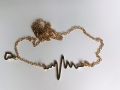 Heart Beat Pendant Necklaces for Women  Korean Women's Heart Beat Pendant Chain. 