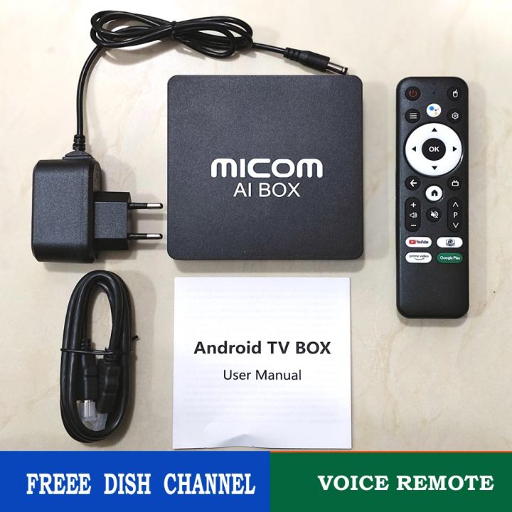 Iccon Android Box MICOM AI Box 4K Smart Android TV Box | 2GB+16GB | Google Voice Control ...