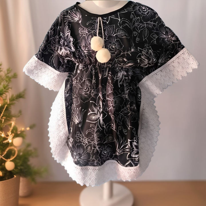 Baby Girls soft & Fashionable kaftan Dress for 0 -7 years - বাচ্চাদের জামা